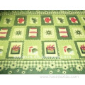 100% Polyester bright green polar fleece Blanket